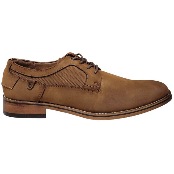 Tommy Hilfiger Men Brayo Casual Derby Oxfords Size US 8M Light Natural Brown - Picture 2 of 5